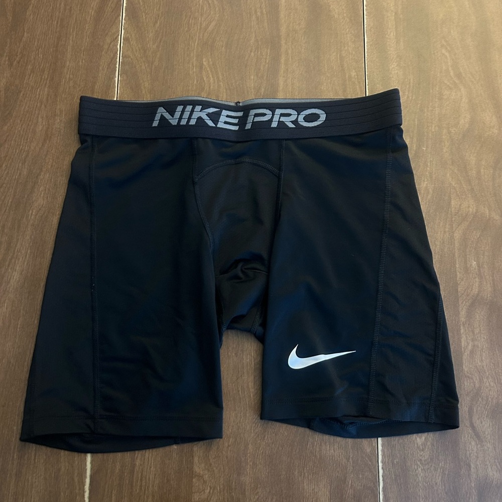 Large, Black, Nike Compression Shorts
